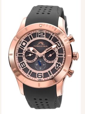Porsamo Bleu Rose Gold Case Black Sport Watch 47mm - No Original Box